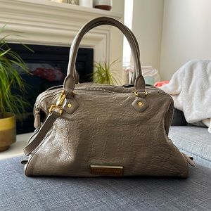 Marc by Marc Jacobs Washed Up Lauren leather satchel in warm zinc